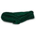 Hunter Green Micro Fleece Throw Blanket